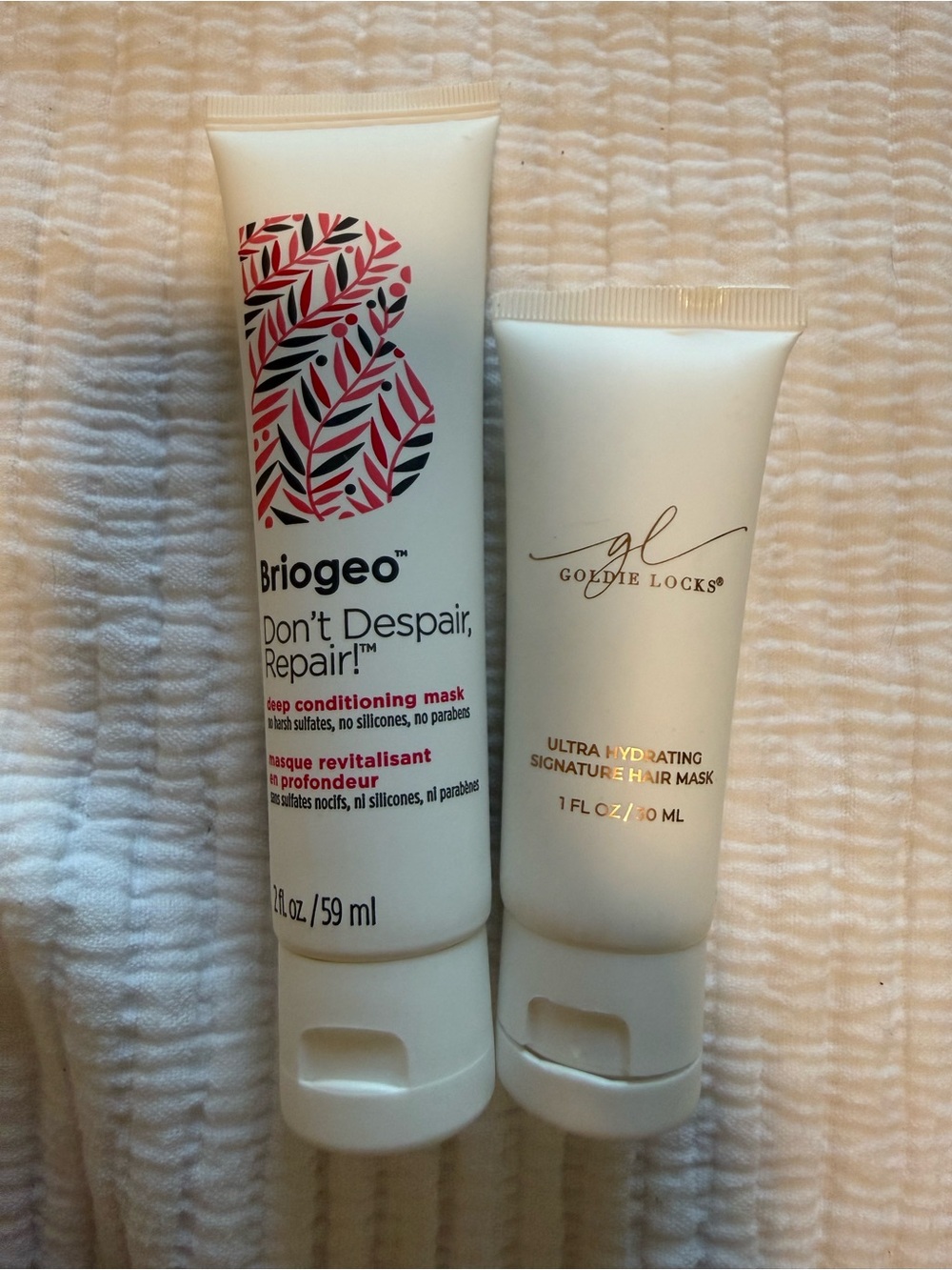 Briogeo and goldie locks Hair Masks